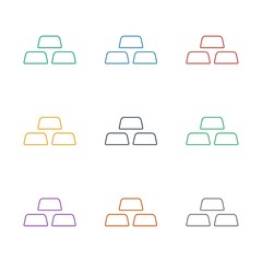 gold icon white background