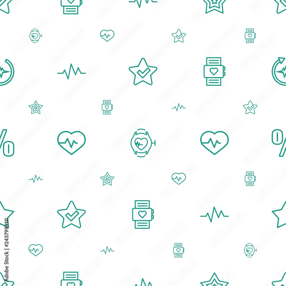 Poster rate icons pattern seamless white background