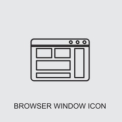 Fototapeta na wymiar browser window icon