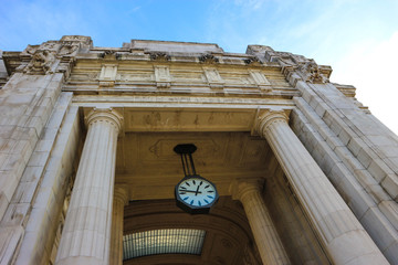 Clock at the Milan central railway station, Italy © Sergei Timofeev