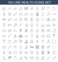 100 health icons