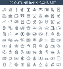 100 bank icons