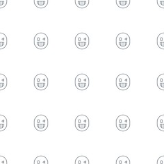 wink emot icon pattern seamless white background
