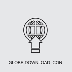 globe download icon