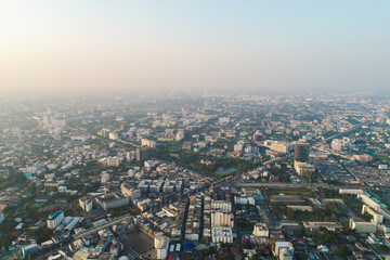 Fototapeta na wymiar Modern condominium and flat building in Bangkok city