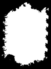 Abstract Decorative Black & White Edge. Type Text Inside, Use as Overlay or for Layer Mask	