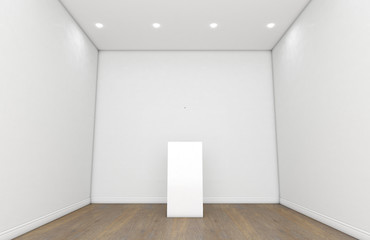 Empty Gallery Room And Plinth