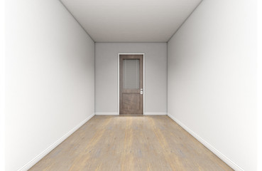 Empty Room And Office Door