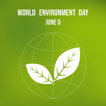 World environment day card eco poster