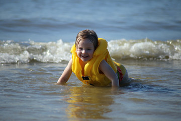 Child at sea