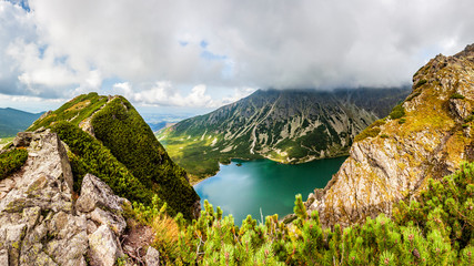 View from Krab in Tatra Mountains, Poland, Europe.