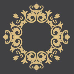 Gold decorative frame.