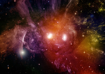 galaxy in a free space