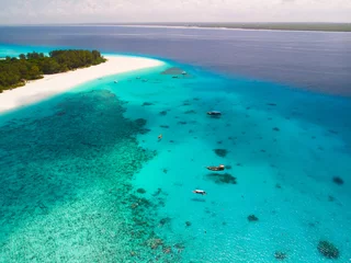Fototapete Zanzibar Mnemba-Atoll