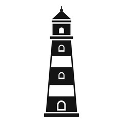 Coast lighthouse icon. Simple illustration of coast lighthouse vector icon for web design isolated on white background