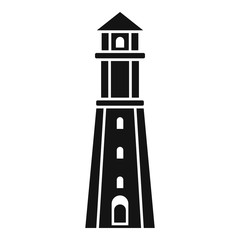 Radar lighthouse icon. Simple illustration of radar lighthouse vector icon for web design isolated on white background