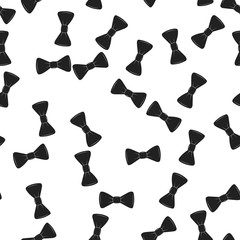 Bowtie seamless pattern for your project design in gentlemen themes, objects, invitation, gifts, hats.