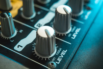 Photo of the analog mixer
