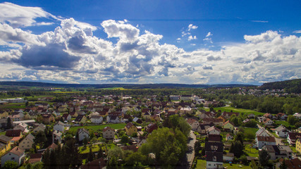 View over Schwandorf (Ettmannsdorf), Germany