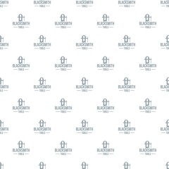 Blacksmith tool pattern vector seamless repeat for any web design