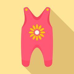 Baby clothes icon. Flat illustration of baby clothes vector icon for web design