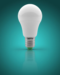 LED light bulb on an isolated background. 3d render - 3d image
