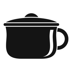 Kid potty icon. Simple illustration of kid potty vector icon for web design isolated on white background