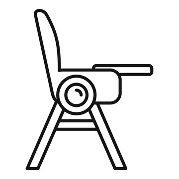 recommend clip art: Baby eat seat chair icon. Outline baby eat seat chair vector icon for web design isolated on white background