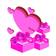 valentine's day love heart card