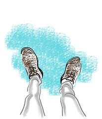 Mens Selfie with Crocodile Leather Shoes