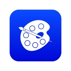 Palette icon digital blue for any design isolated on white vector illustration