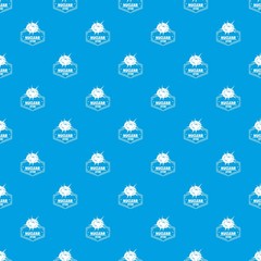 Nuclear explosion pattern vector seamless blue repeat for any use