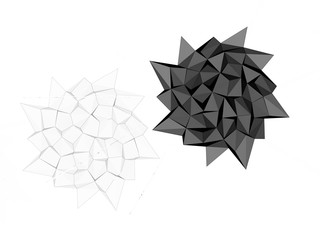 Obraz premium nice infinity of computer rendered visual art fractals - abstract design surrealism background wallpaper
