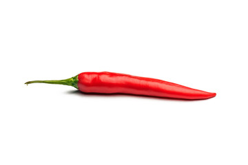 red chili pepper isolated on white background