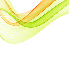 Abstract background with color waves