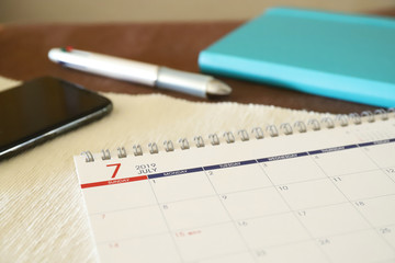 2019年7月のカレンダー