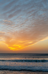 Fototapeta premium Spectacular sunset on the beach