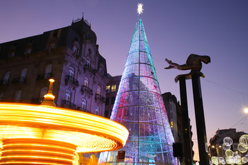 Centro Ciudad Vigo Iluminada Navidad