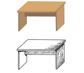 table, sketch of a table