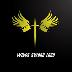 sword and wings logo icon