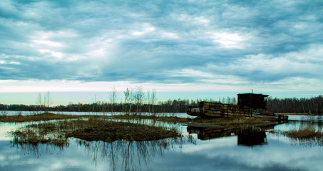 Forgotten river boat