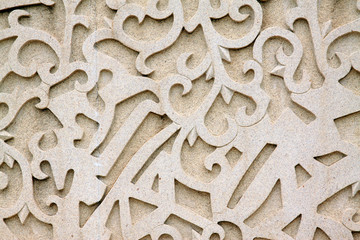 Rock carvings decorative pattern