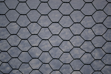 mesh chain-link on background