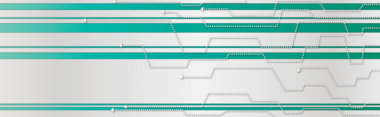 Abstract tech arrows design