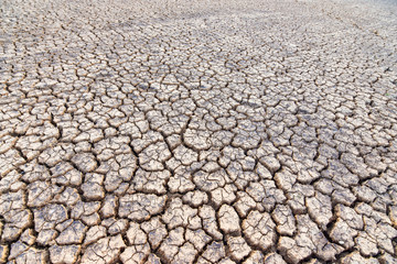Drought and the land that is shattered when the climate changes in Africa and Southeast Asia
