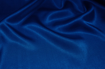 Blue satin, silk, texture background