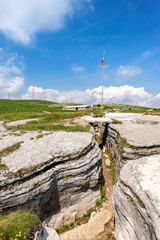 Fototapeta premium First World War Trenches in Lessinia Italy