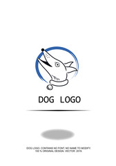 Dog Logo Vector Illustration No Text