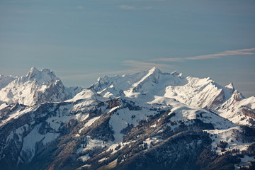 Fototapeta na wymiar Views of Appenzell Alps in Switzerland