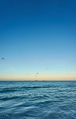 Baltic sea during the evening hours